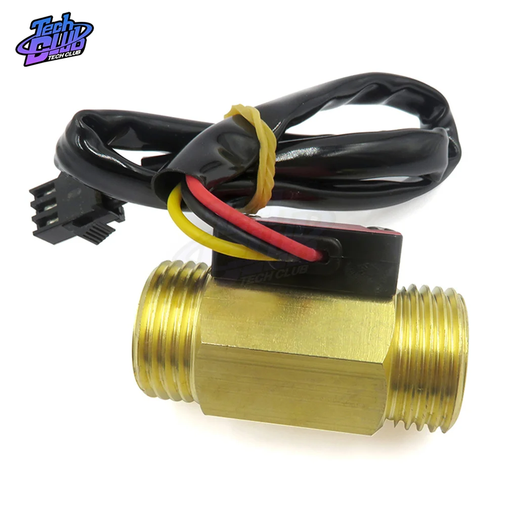 Датчик расхода G1/2 ''Датчик Холла потока воды переключатель 1-25 л/мин