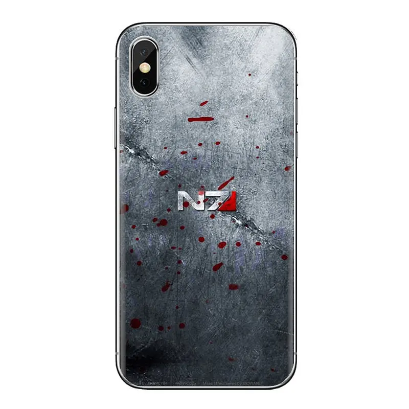 Mass Effect N7 Armour печать логотипа силиконовые чехлы для телефона samsung Galaxy S3 S4 S5 мини S6 S7