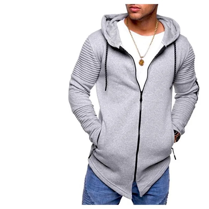 Мужская Мода Тренд повседневные топы с капюшоном весна и осень пальто в