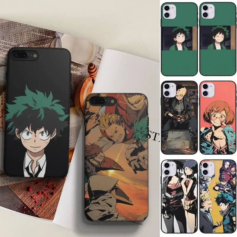 

My Hero Academia Phone Case Fundas Shell Cover For Iphone 6 6s 7 8 Plus Xr X Xs 11 12 13 Mini Pro Max