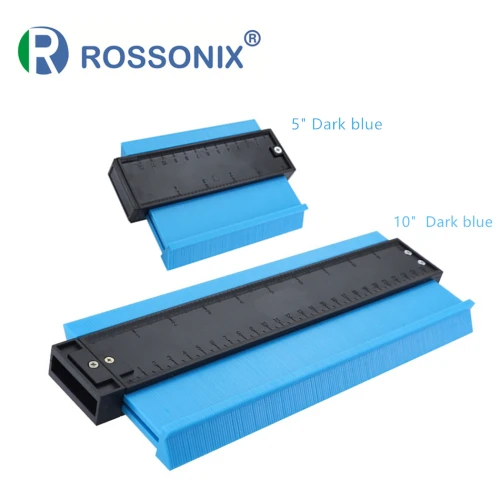 5in dark blue-10dark ROSSONIX 5 дюймов 10 дюймов форма контурный манометр Дубликатор пластиковый профиль копировальный манометр деревянная маркировка обмотка труб плиточный ламинат инструмент - Цвет: 5in dark blue-10dark