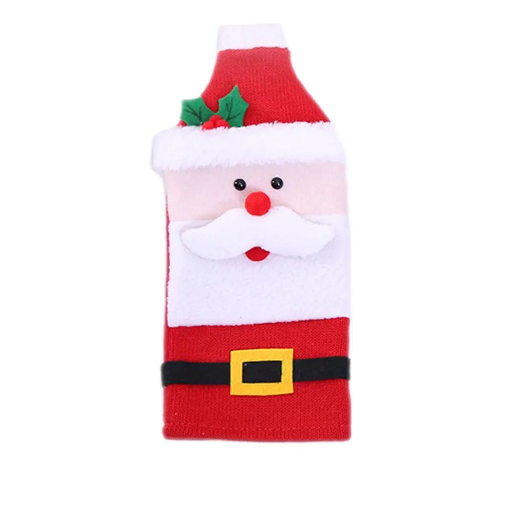 Рождественская Крышка для винной бутылки 2020 Рождественское украшение дома