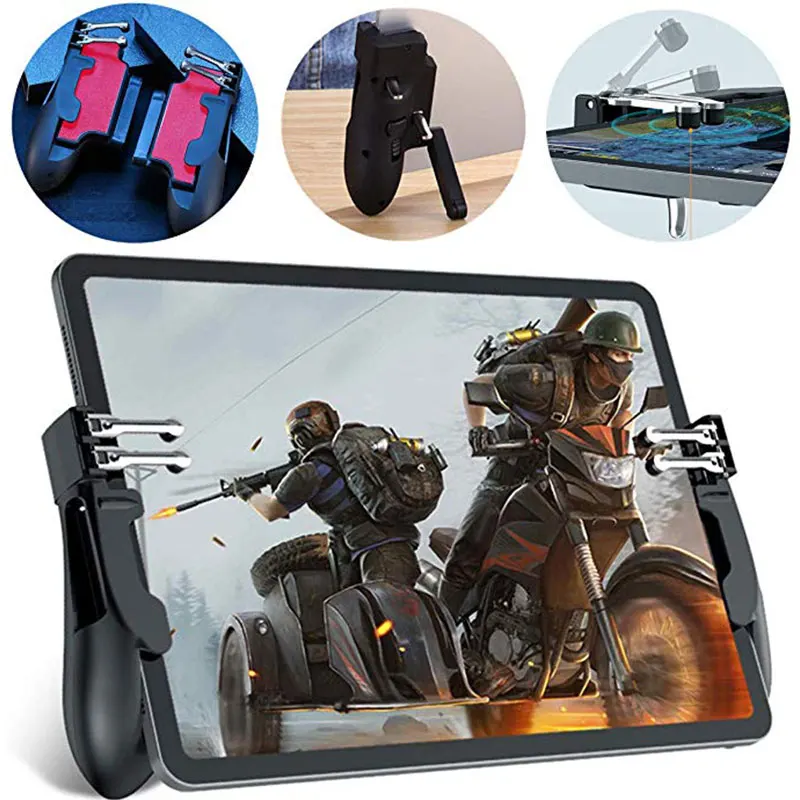 Для Ipad PUBG триггер контроллер шесть пальцев геймпад вспомогательная ручка для