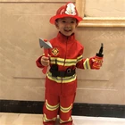 Новогодний и Рождественский подарок, костюм пожарного и Сэма для детей, мальчиков и девочек, косплей-Униформа Пожарника, ролевые игры, карнавальный маскарадный костюм
