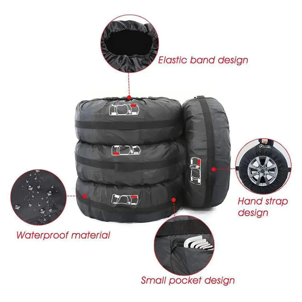 

Car Tire Protective Cover Car Wheel Storage Bags Car Tire Waterproof Accessories Dustproof F4w6