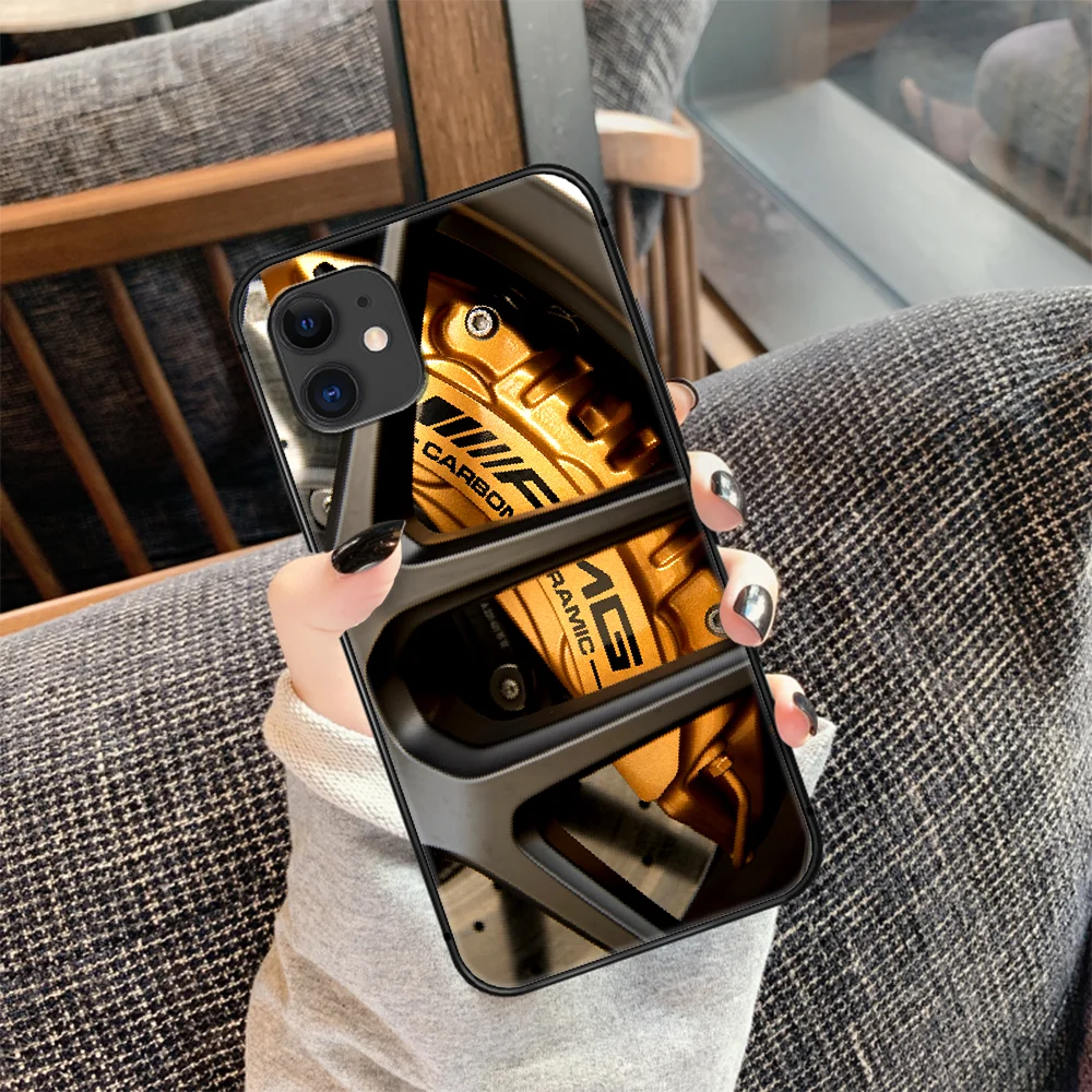 

AMG Sport Car Fashion Luxury Phone Case Cover Hull For iphone 5 5s se 2020 6 6s 7 8 12 mini plus X XS XR 11 PRO MAX black Cell