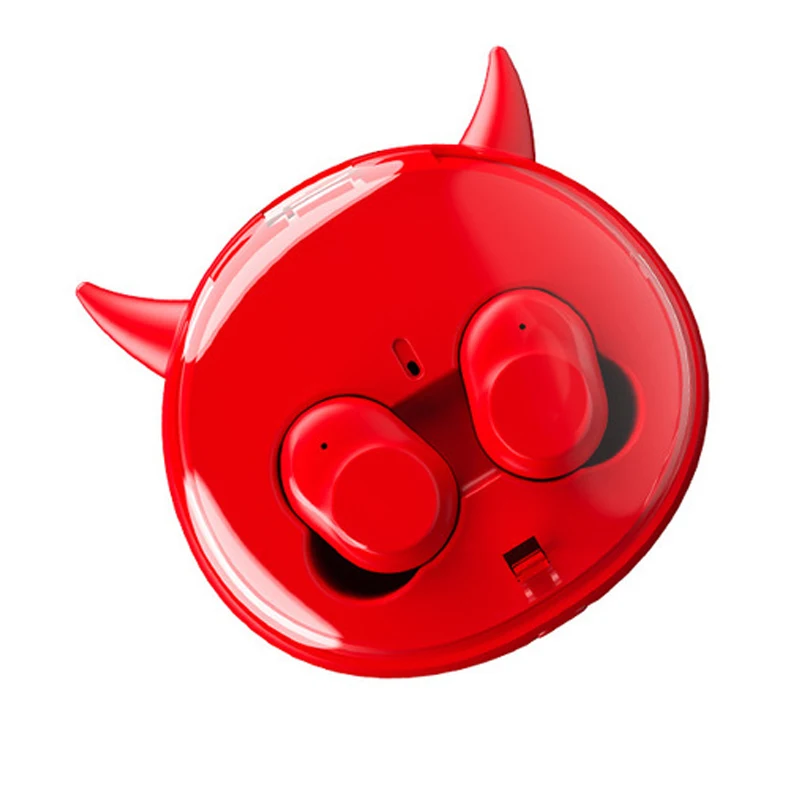 Bluetooth гарнитура i12 tws 5 0 новая беспроводная мультяшная мини для спорта с милым
