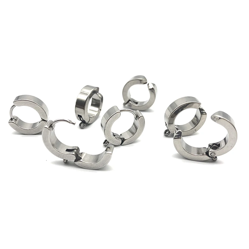 6 шт./лот клипсы из нержавеющей стали никогда не выцветают крючки для сережек