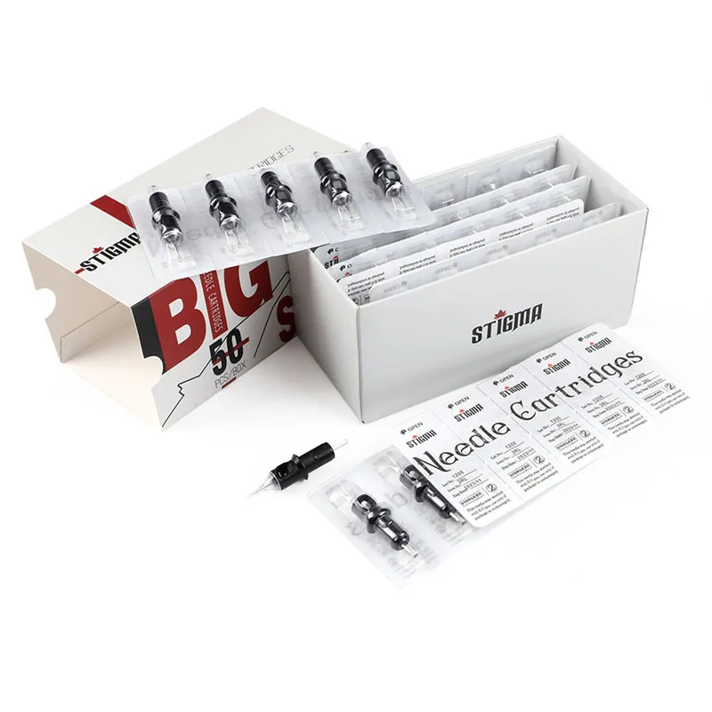 

Tattoo machine accessory 50pcs tattoo needle cartridge RL/RS/M1 mix Disposable tattoo needle