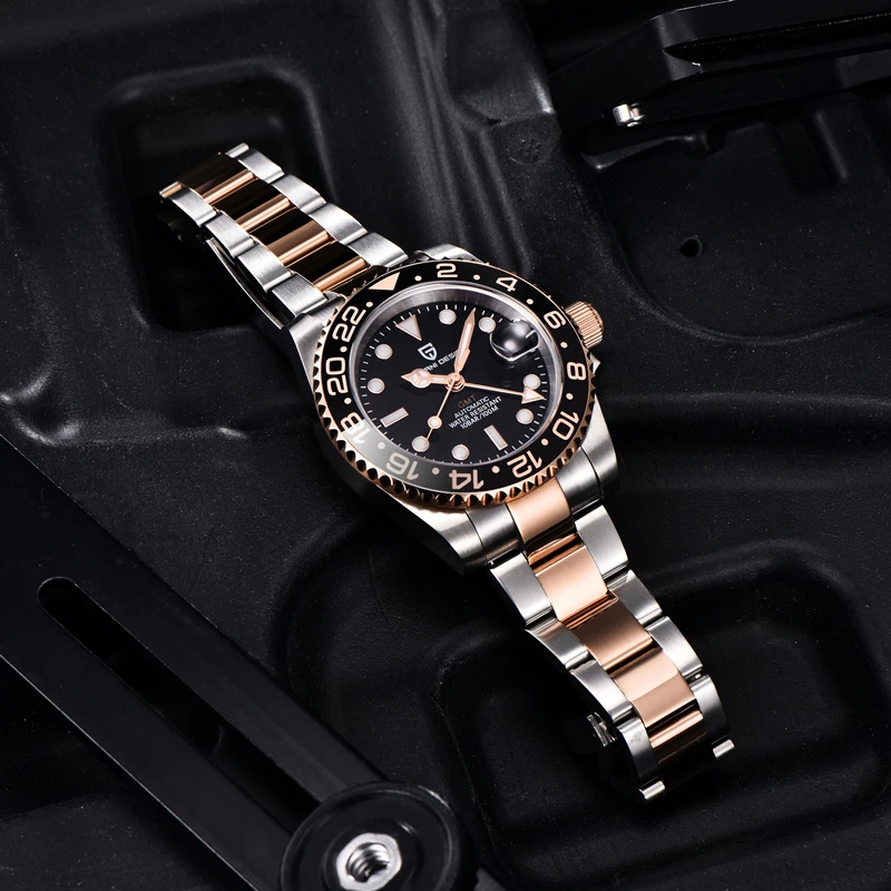 

PAGANI DESIGN GMT Light Luxury Men's Business Mechanical Watch Fashion Quality Sapphire 100M Waterproof Automatic Watch for Men