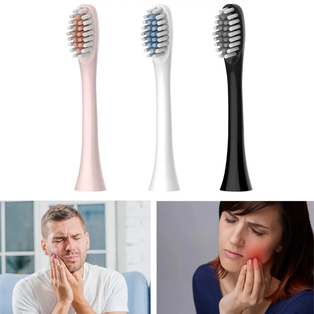 

X-3 Electric Toothbrush Head Round Waterproof Head Universal Bristles Durable Toothbrush Replacement Parts