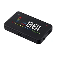 digital head up display speedometer with 5 level brightness digital gps speedometer for all vehicle supporting obdii or euobd