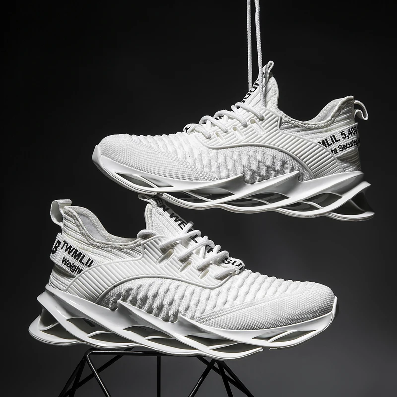 

Fashion Men Running Shoes Damping Leisure Sneakers Comfortable Sports Outdoor Cushion Walking Fitness Breathable Blade Shoes