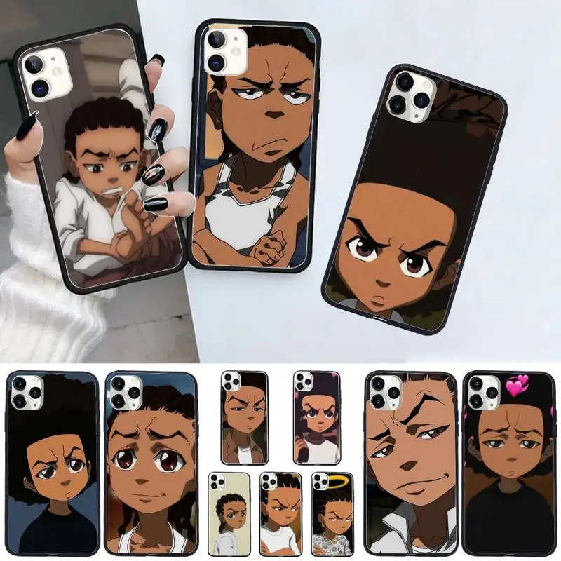 

Huey Freeman Boondocks Phone Case For iphone 12 11 13 7 8 6 s plus x xs xr pro max mini shell