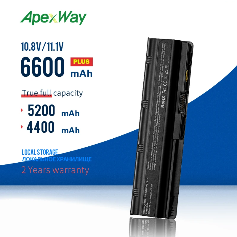 

Аккумулятор для ноутбука hp pavilion CQ72 CQ57 CQ62 6600, Pavilion G4 g6 G7 G32 11,1-001 G56 G62 MU06, CQ43-300 мАч, 593553 в, новый