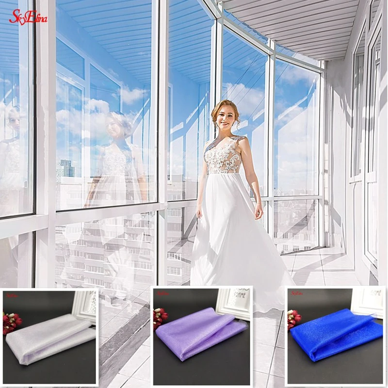 15 см * 5 м Тюль органза прозрачная марлевая основа свадебные декоративные