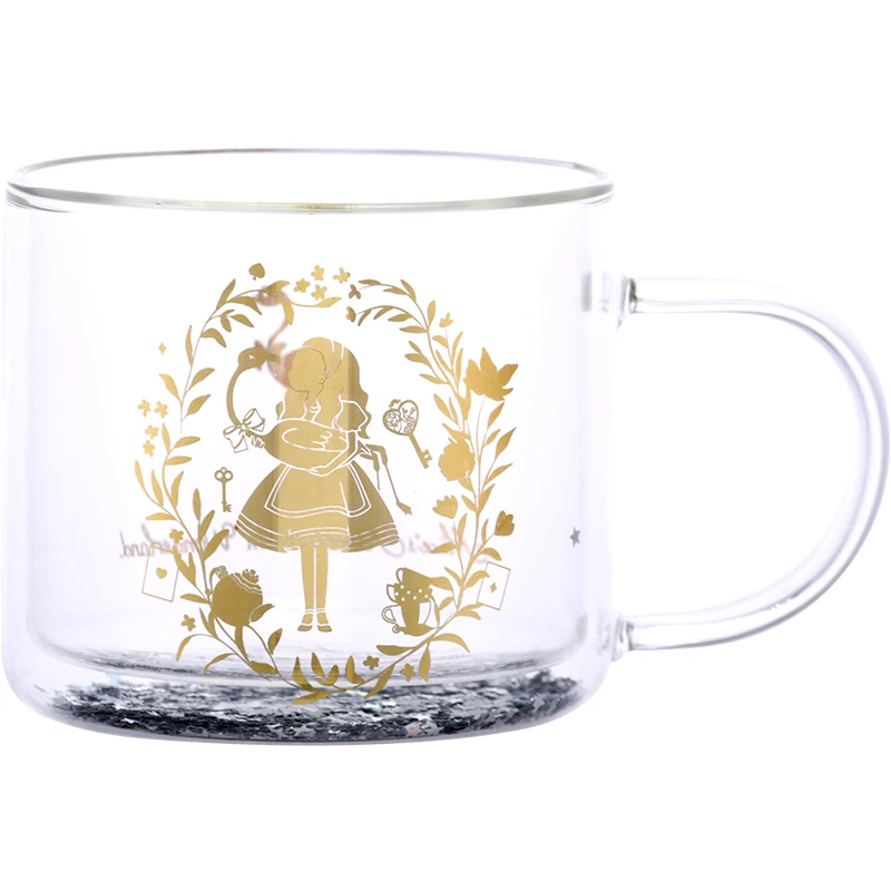 

The British Museum Alice Glass IP Co-branded Gift with a Creative Office Water Cup Quicksand Coaster