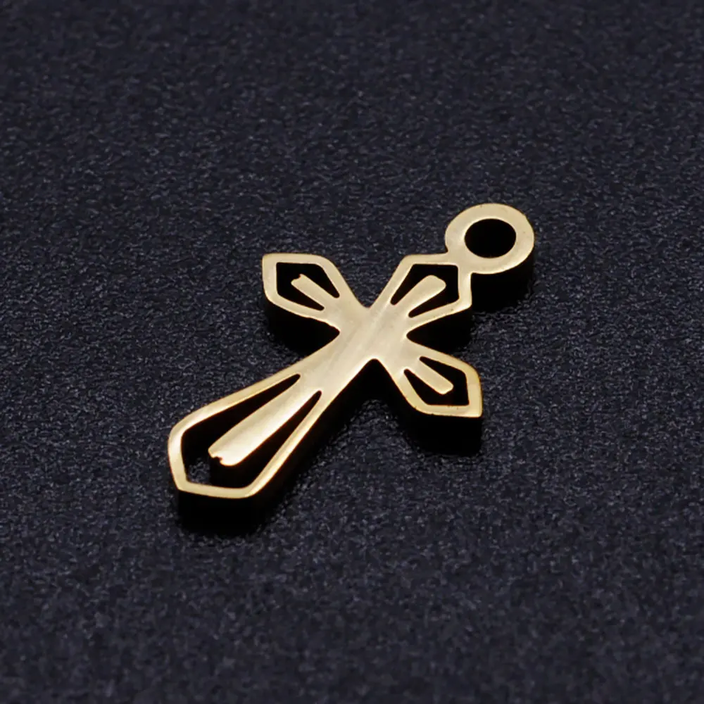 5pcs Jesus Cross Stainless Steel Charms - Durable DIY Jewelry Supplies OEM Accepted - Never Tarnish image 6