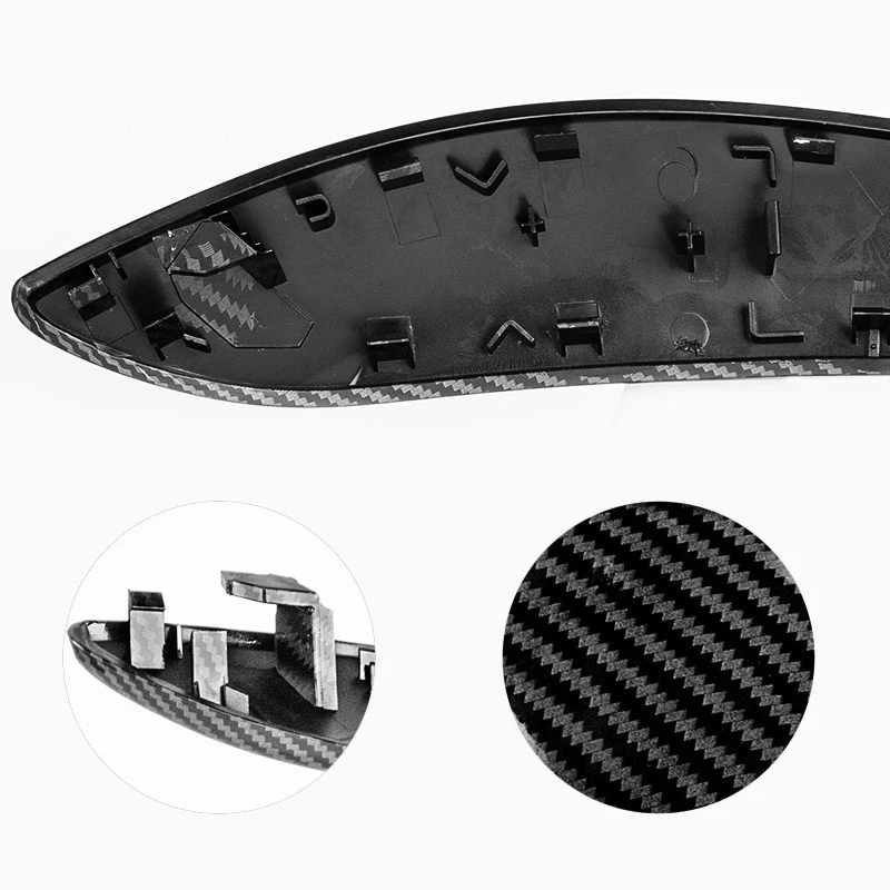 

Car Inner Door Panel Handle Pull Trim Cover Bracket Carbon Fiber Silver Panel For BMW 3 Series 4 Series 3GT Asseccories 4 PCS