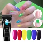 15ml Temperature Change Multi-color Nail Finger Extension Quick Building Crystal Acrylic Gel Nail Art Tips Manicure UV Gel