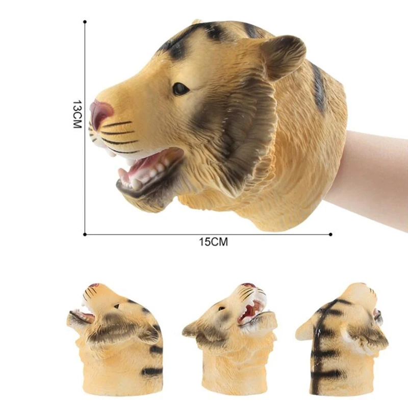 Wildlife Doll Novelty Mischief Toy puppet Funny Animal Lion Tiger Horse Monkey Product Image Realistic | Игрушки и хобби