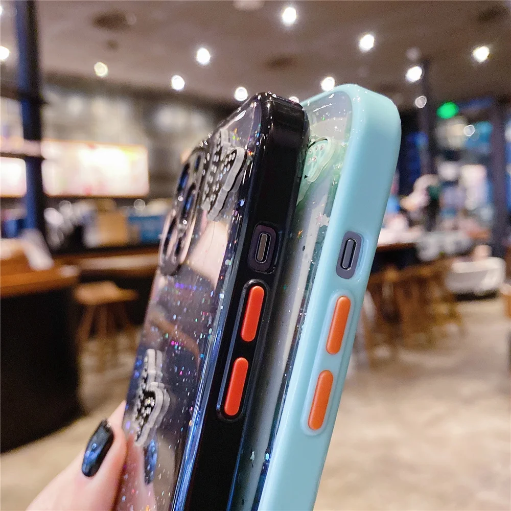 Чехол для Xiaomi Mi 11 10 Note Lite роскошный блестящий защитный чехол с градиентом бабочки