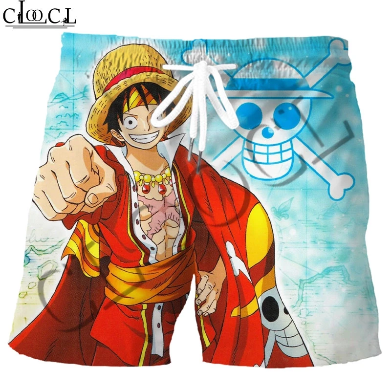 CLOOCL аниме шорты один кусок косплей 3D печать морской король мальчиков мода
