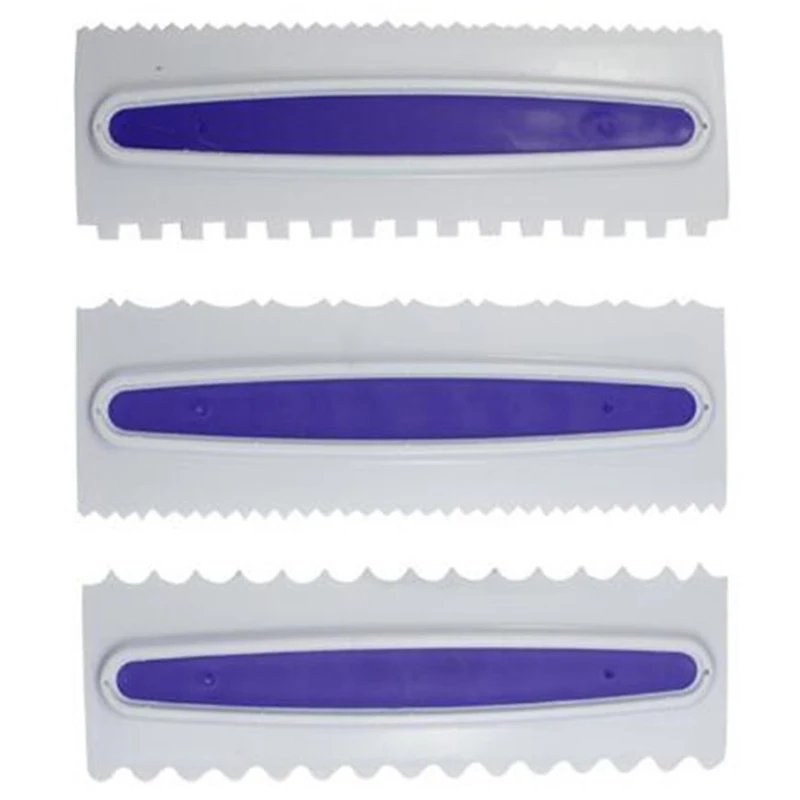 

W Series Cream Scraper Comb Plastic Scraper Toothed Fondant Cake Decoration Tool Baking Tools Kitchen Accessories