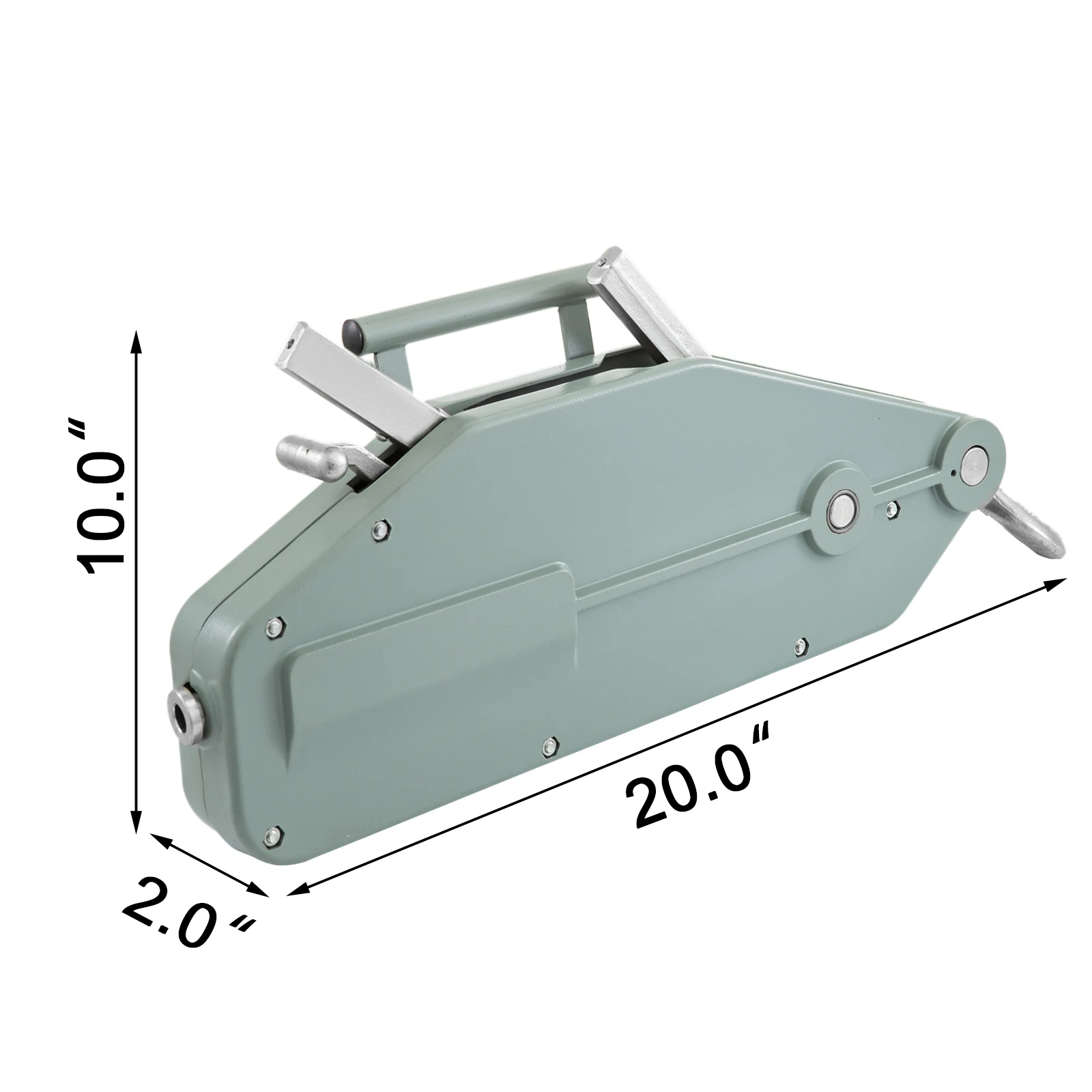 

VEVOR 800Kg Hand Rope Grip Puller 0.8T Winch Hoist with 20m Cable High Strength Wire Rope for Widely Used