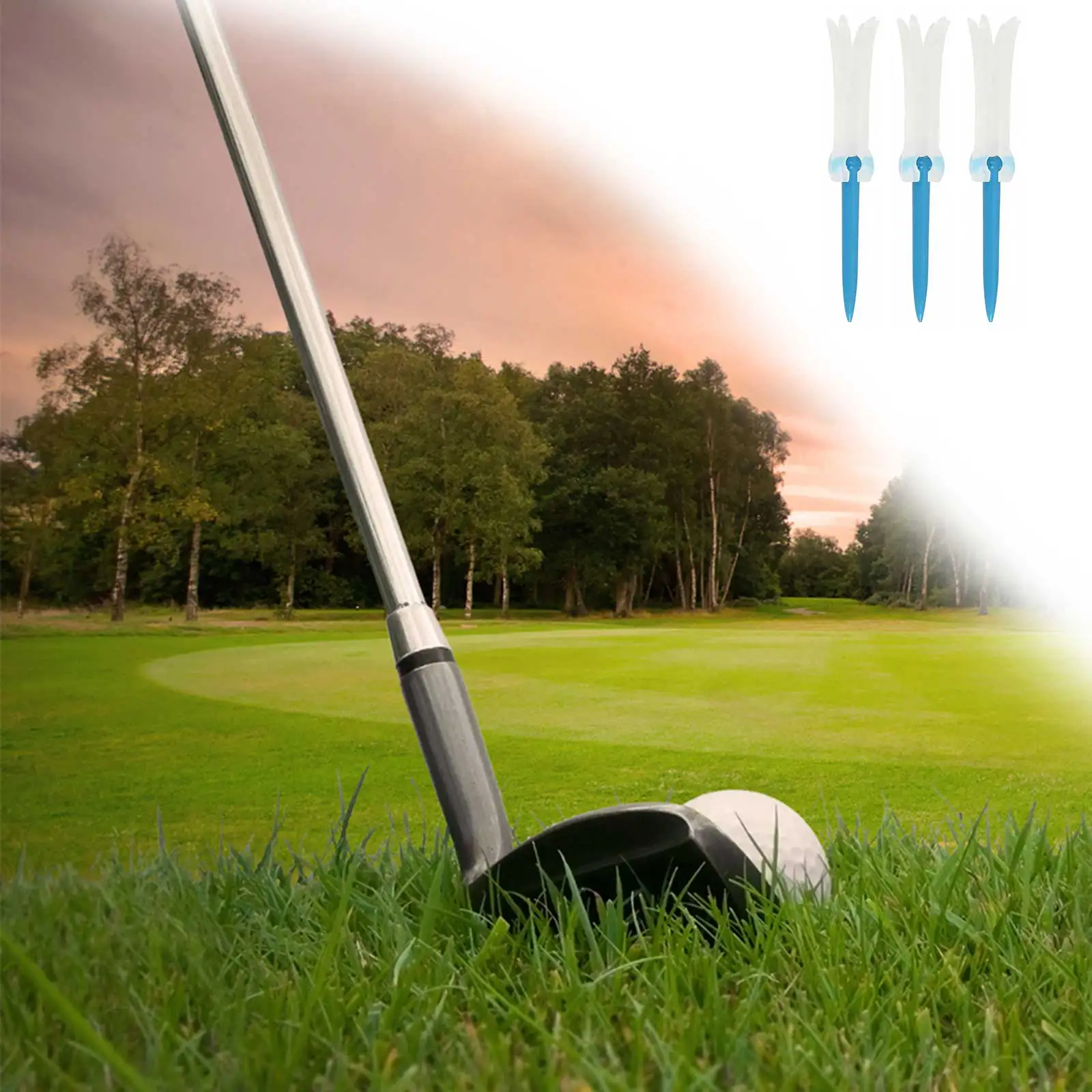 

3pcs Golf Ball Folding Tees Training Aids Plastic Golf Training Supplies Plastic Ball Golf Tees Accessories For Outdoor