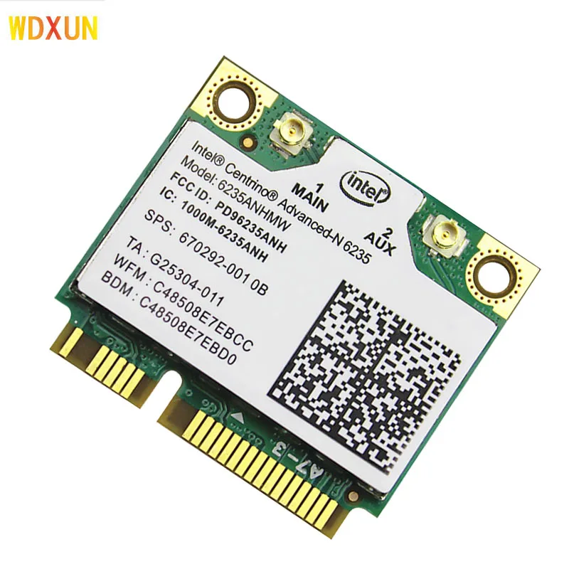 Беспроводная lan карта для ноутбука Intel 6235 Centrino Advanced N 6235AN 6235ANHMW Wi Fi Bluetooth 4 0 Half MINI PCIe