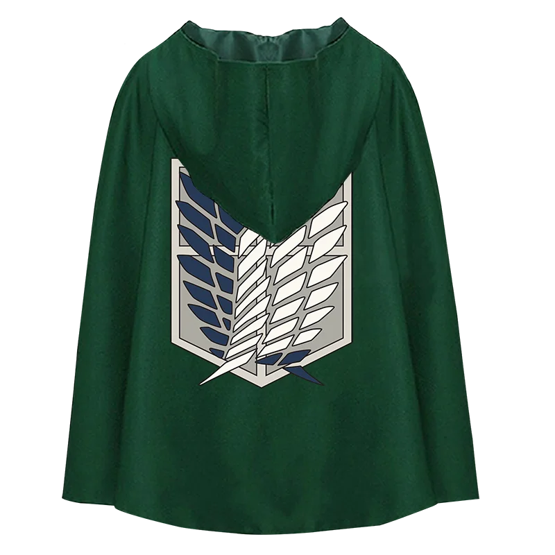 

Anime Attack on Titan Levi Mikasa Ackerman Eren Jaeger Blanket Cloak Coat Cape Fashion Cosplay Costume Hoodie
