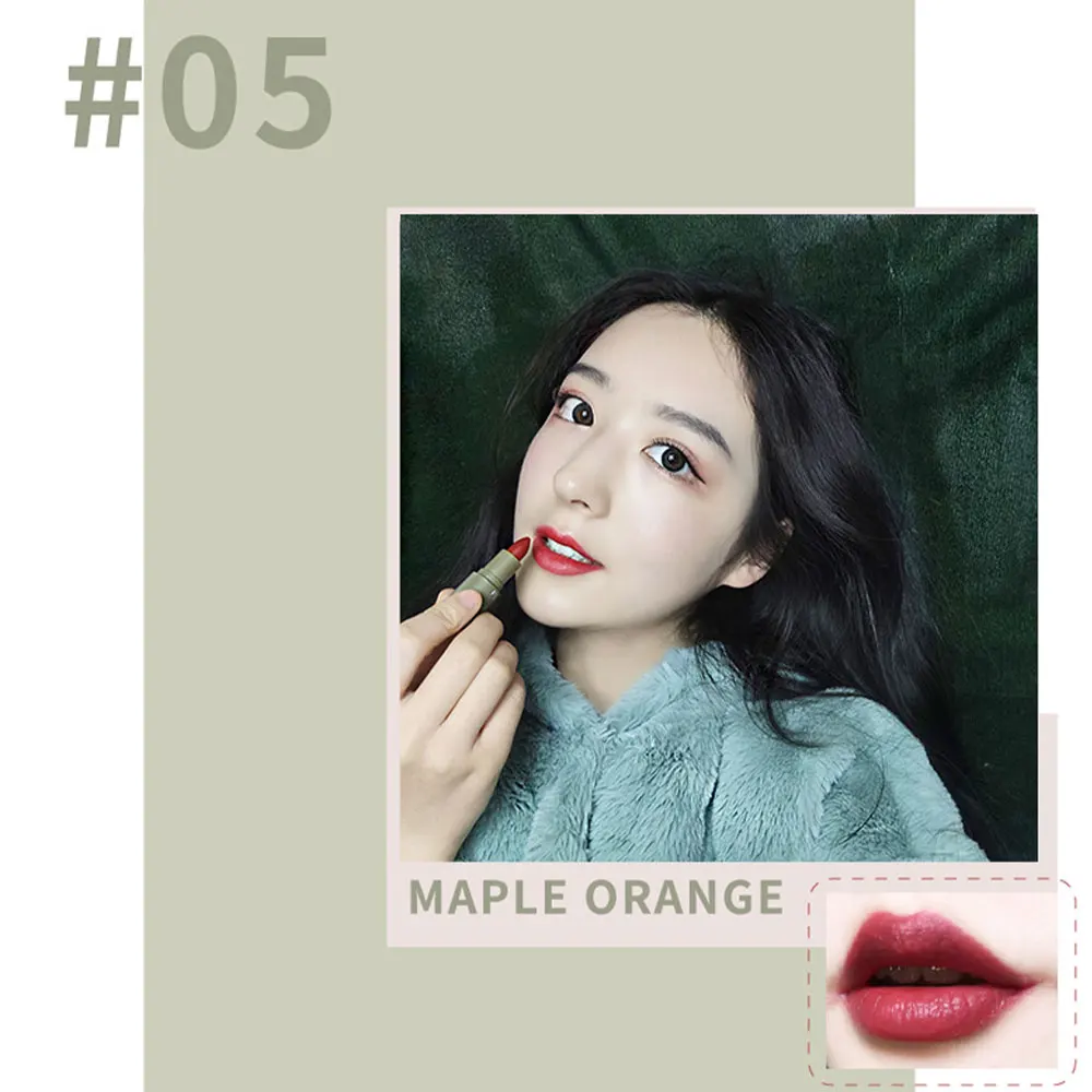 5PCS/Set Mini Capsule Matte Lipstick Set Velvet Waterproof Creamy Lip Tint Cosmetic Makeup Lasting Makeup