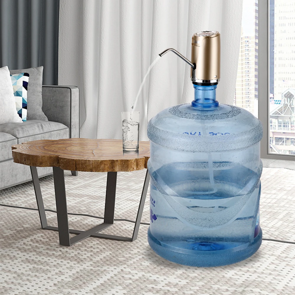 Электрический водяной насос диспенсер питьевой бутылки переключатель usb зарядка 5 Вт Электрический водяной напорный диспенсер USB бытовой