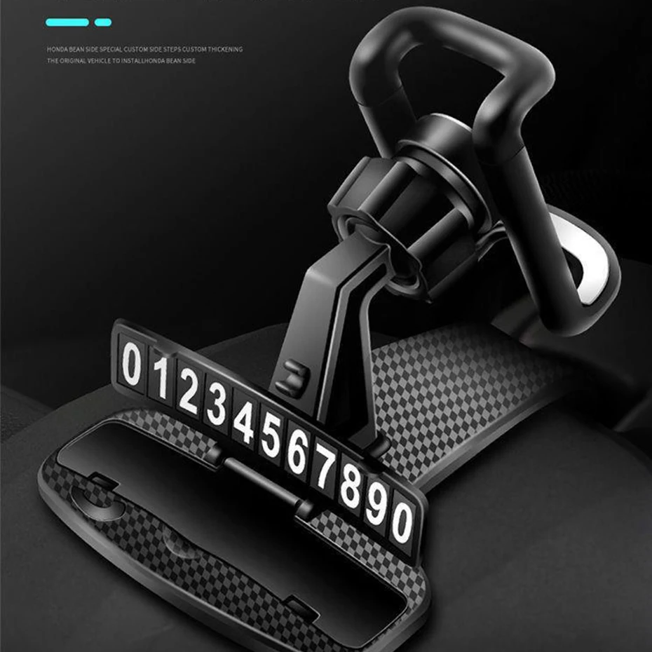 dashboard car phone holder easy clip mount stand number plate universal support mobile phone mount stand bracket free global shipping