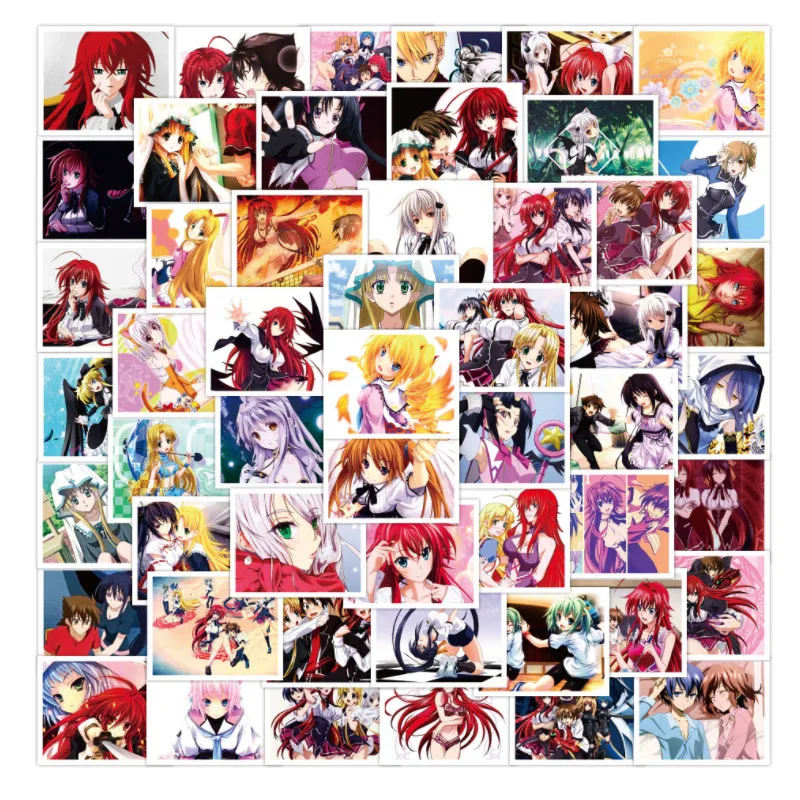 

10/30/52Pcs/Set High School DXD Japanese Anime Graffiti Waterproof Skateboard Travel Suitcase Phone Laptop Luggage Stickers