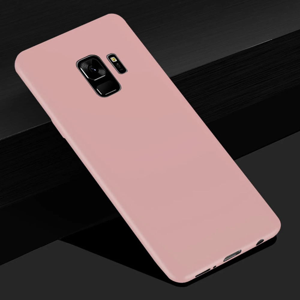 Чехол конфетного цвета для Samsung Galaxy J3 J5 J7 2017 года S9 S8 Plus Note 9 8 сплошной цвет мягкое