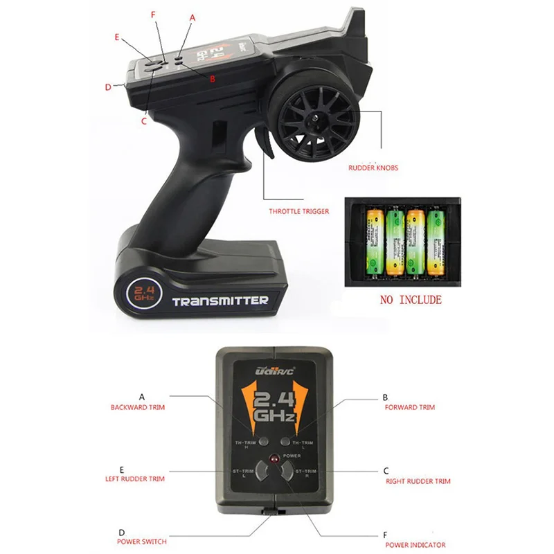 parkten udi001 24g 4ch пульт дистанционного у