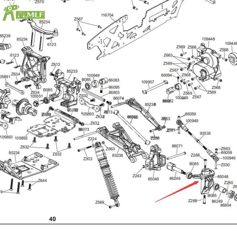 

CNC Front Rear Fixed Frame Fit 1/8 HPI 86386 102272 SAVAGE 5.9 K4.6 FLUX Large F Rovan TORLAND MONSTER BRUSHLESS Rc Car Parts