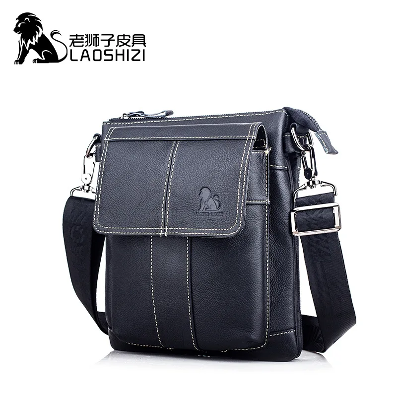 

2020 New Fashion Crossbody Bag100% Genuine Leather Men's Bag Messenger Bags Handbags Flap Shoulder Bag Men Travel Bolso Torebka