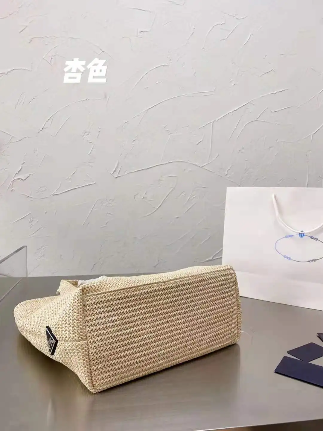 

Women's handbags summer fashion high-end printing logo woven ladies shoulder bag messenger bag tote bag beach bag luxury bag