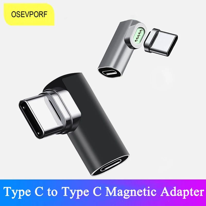 

Магнитный адаптер USB Type-C, 86 Вт, L-образный магнитный разъем USB C для Macbook Pro, быстрая зарядка, угловой адаптер для Samsung S20