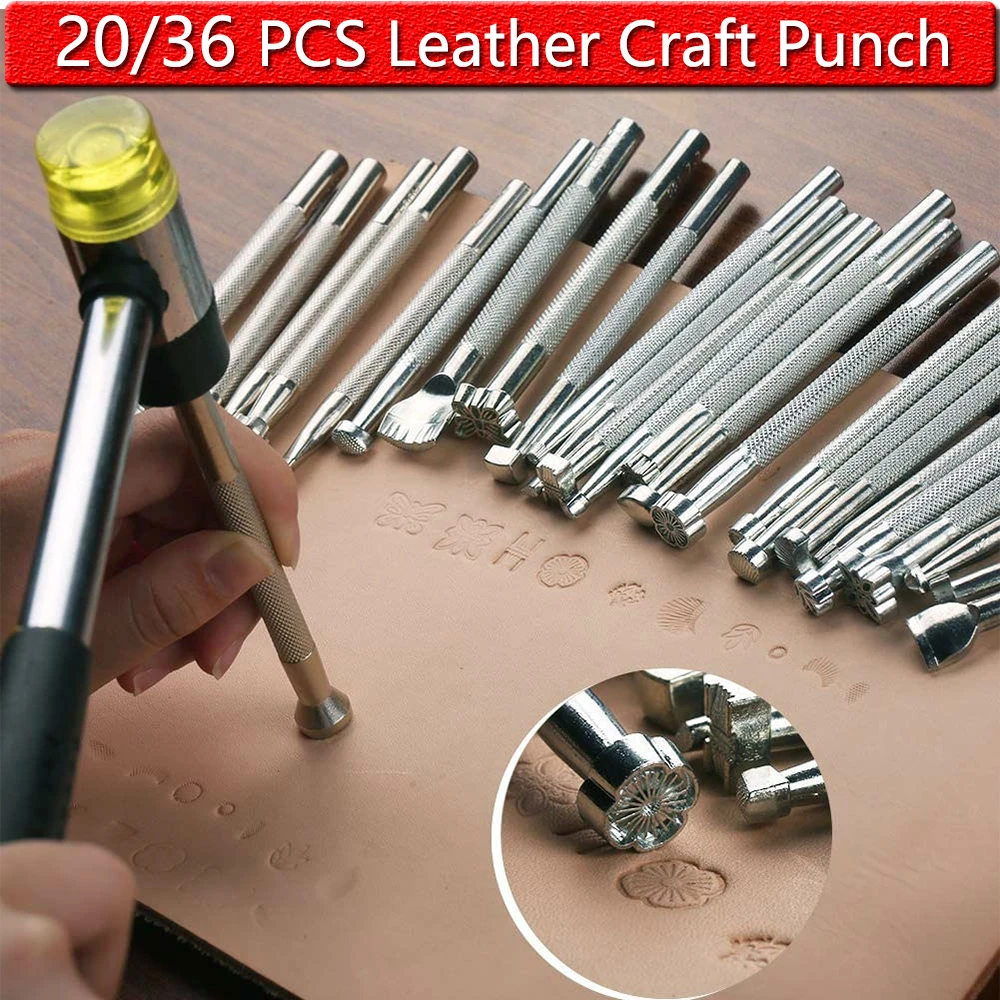 DIY 20/36 шт. кожа инструменты для тиснения кожи ремесла могут различаться Форма
