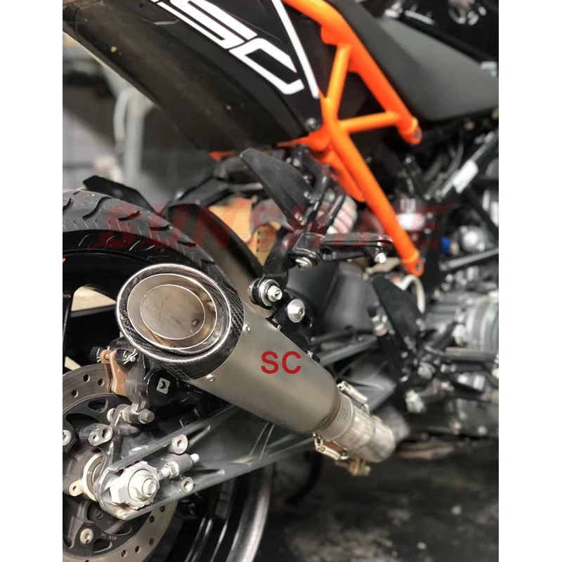 Глушитель для мотоцикла KTM RC390 Duke 125 RC 390 Модифицированная труба на выхлопной трубе