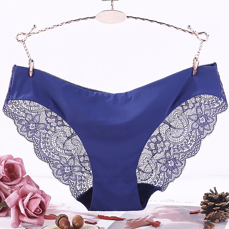 

Sexy lace underwear ladies ice silk ultra-thin plus size women's 100kg underwear women's underwear plus size underwear