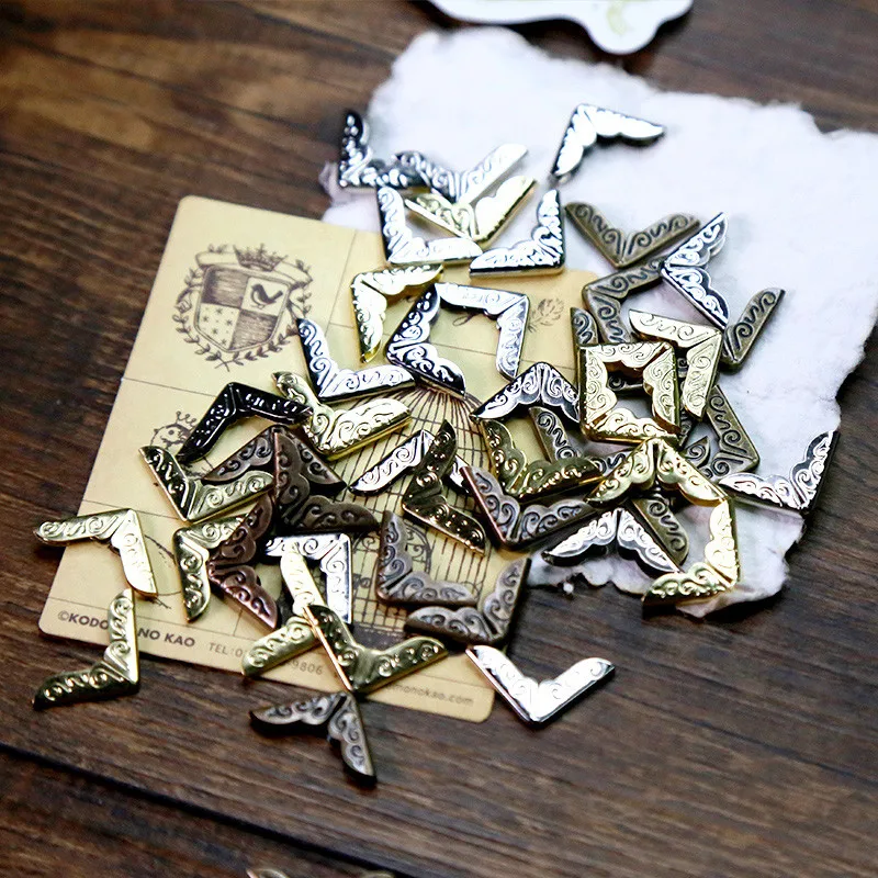 Eastshape 8 шт металлические уголки для книг Скрапбукинг Фотоальбомы меню Угловые