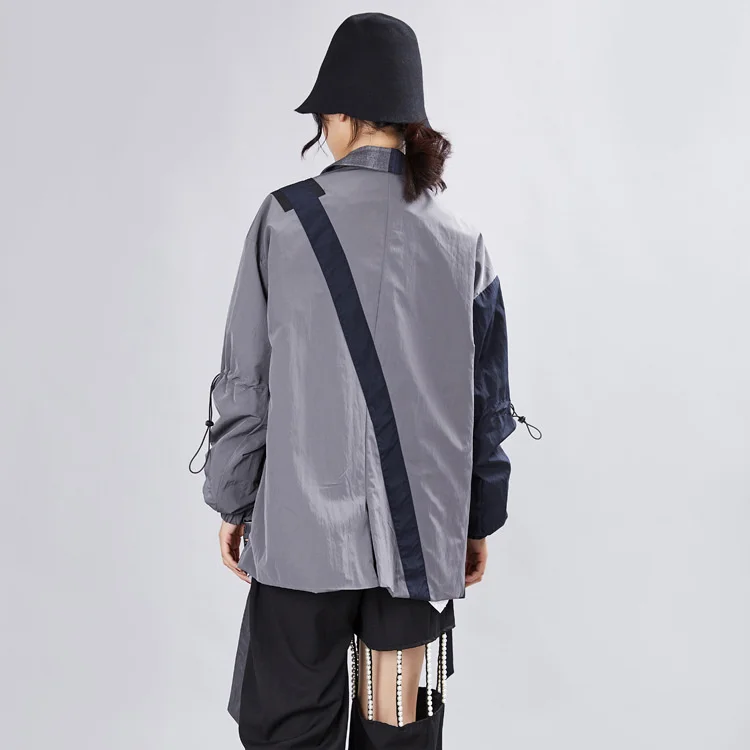 

Blazer Jacket Women's spring 2020 lazy two color Plaid Suit Jacket Women's