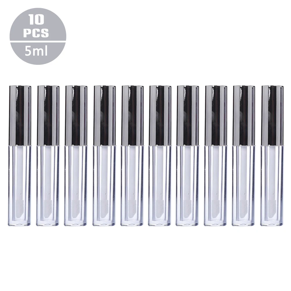 

New Arrival 10pcs Mini Transparent Lip Gloss Tubes Lip Balm Jars Lip Glaze Tube Packaging Material DIY Makeup Tools