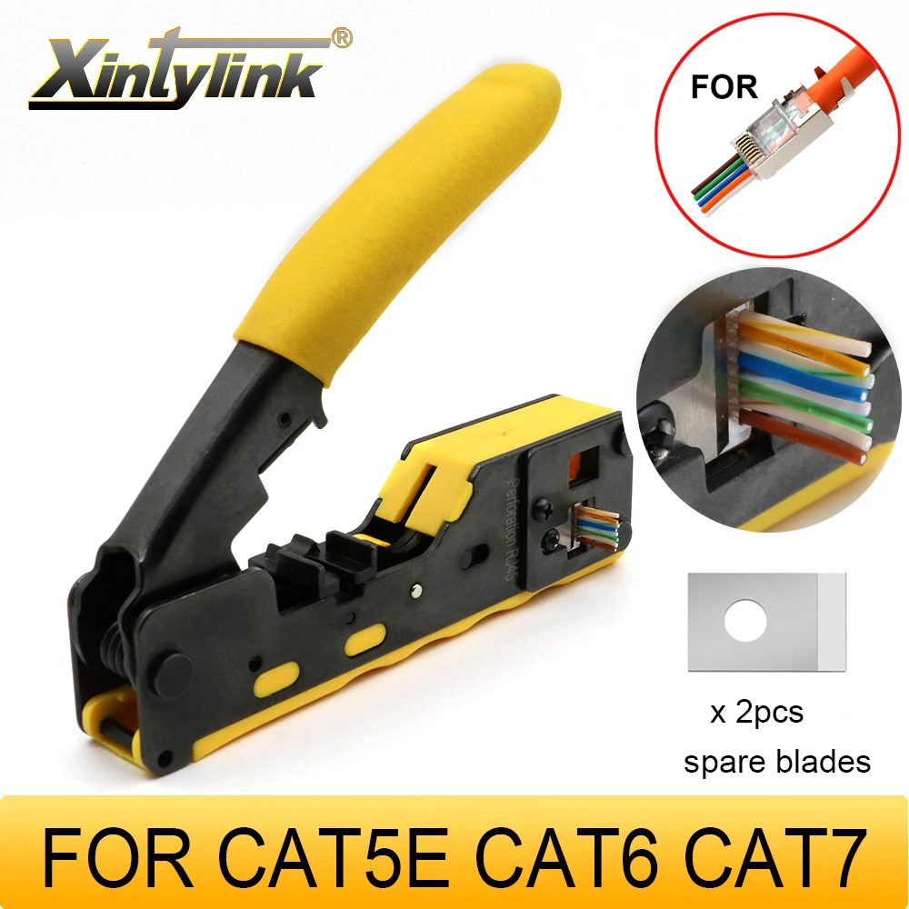Обжимной инструмент xintylink rj45 обжимные плоскогубцы rg45 cat5 cat6 cat7 CAT8 сетевой для