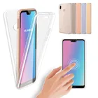 360 ТПУ полностью закрывающие чехлы для Huawei Y5 Y6 Y7 Pro Y9 2019 P Smart Plus, чехол P20 P30 Pro Lite Mate 10 20 Lite, прозрачные силиконовые чехлы